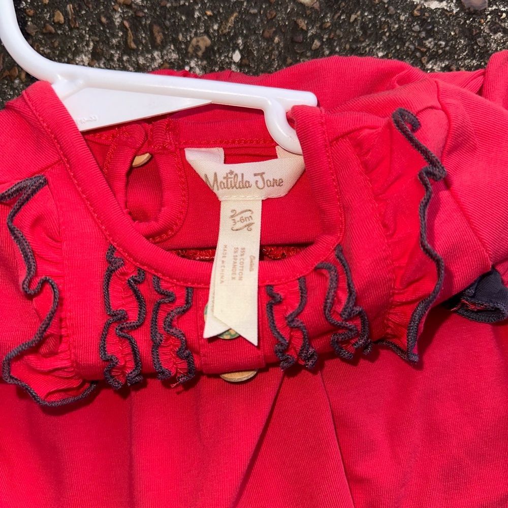 Matilda Jane dress with bloomers.